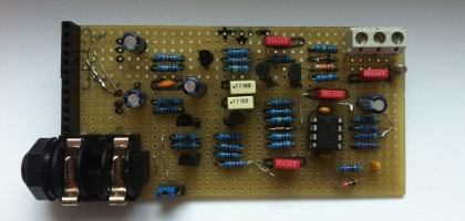 The first prototype (top side)